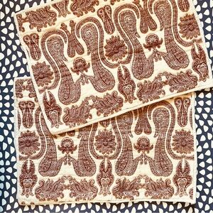 Pottery Barn Wool Jacquard Paisley Shams Set of 2